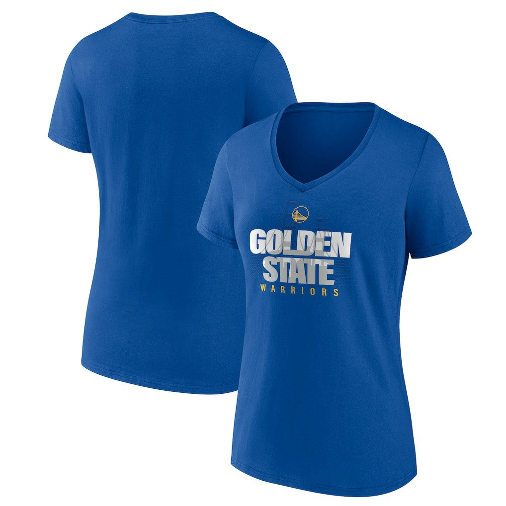 NBA - Golden State Warriors Pick & Roll Coverage V-Neck T-Shirt - Royal