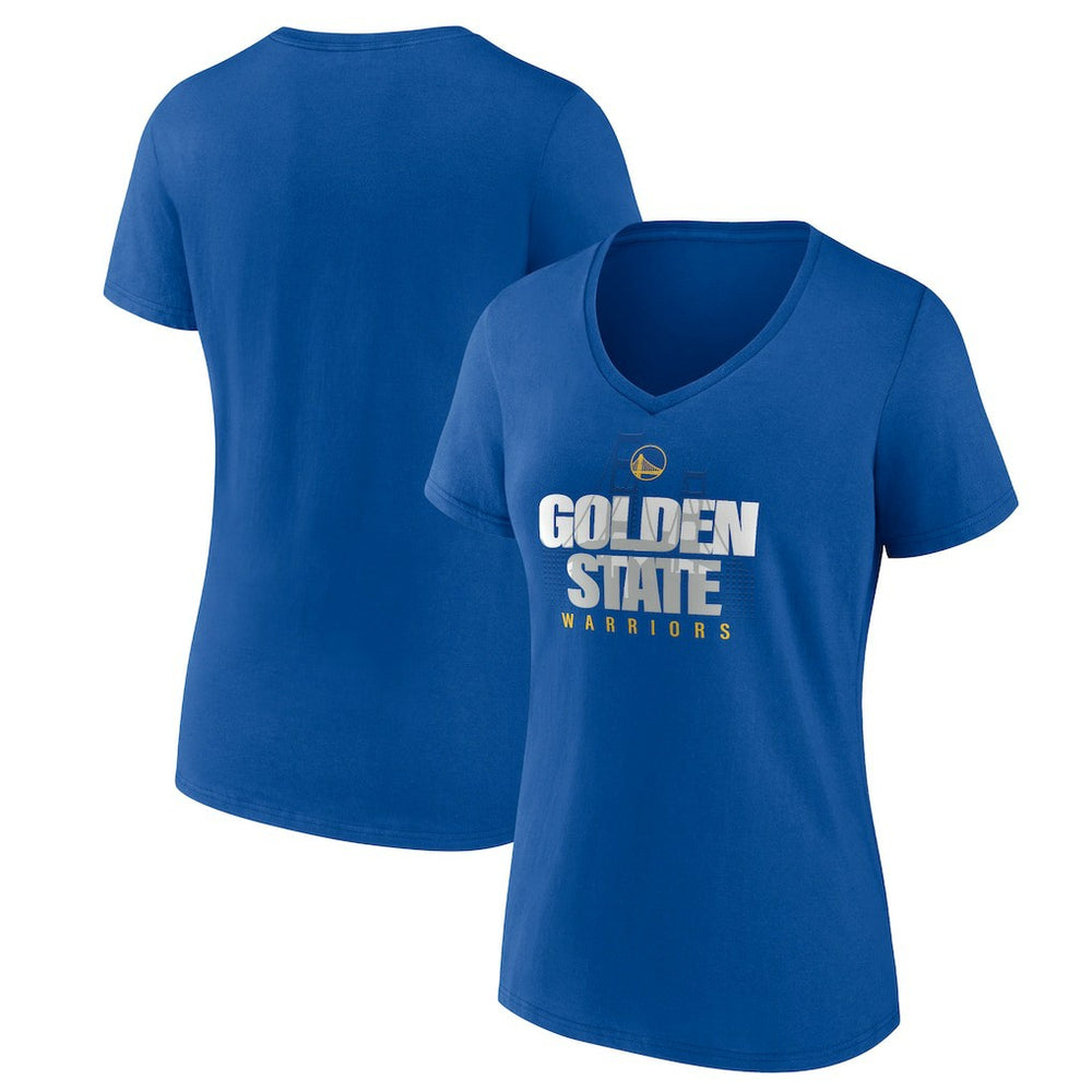NBA - Golden State Warriors Pick & Roll Coverage V-Neck T-Shirt - Royal