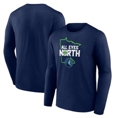 NBA - Minnesota Timberwolves Pick & Roll Coverage Long Sleeve T-Shirt - Navy