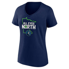 NBA - Minnesota Timberwolves Pick & Roll Coverage V-Neck T-Shirt - Navy
