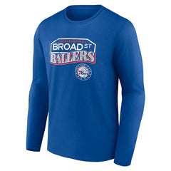 NBA - Philadelphia 76ers Pick & Roll Coverage Long Sleeve T-Shirt - Royal