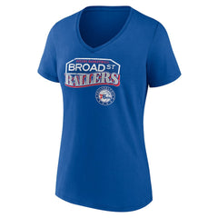 NBA - Philadelphia 76ers Pick & Roll Coverage V-Neck T-Shirt - Royal