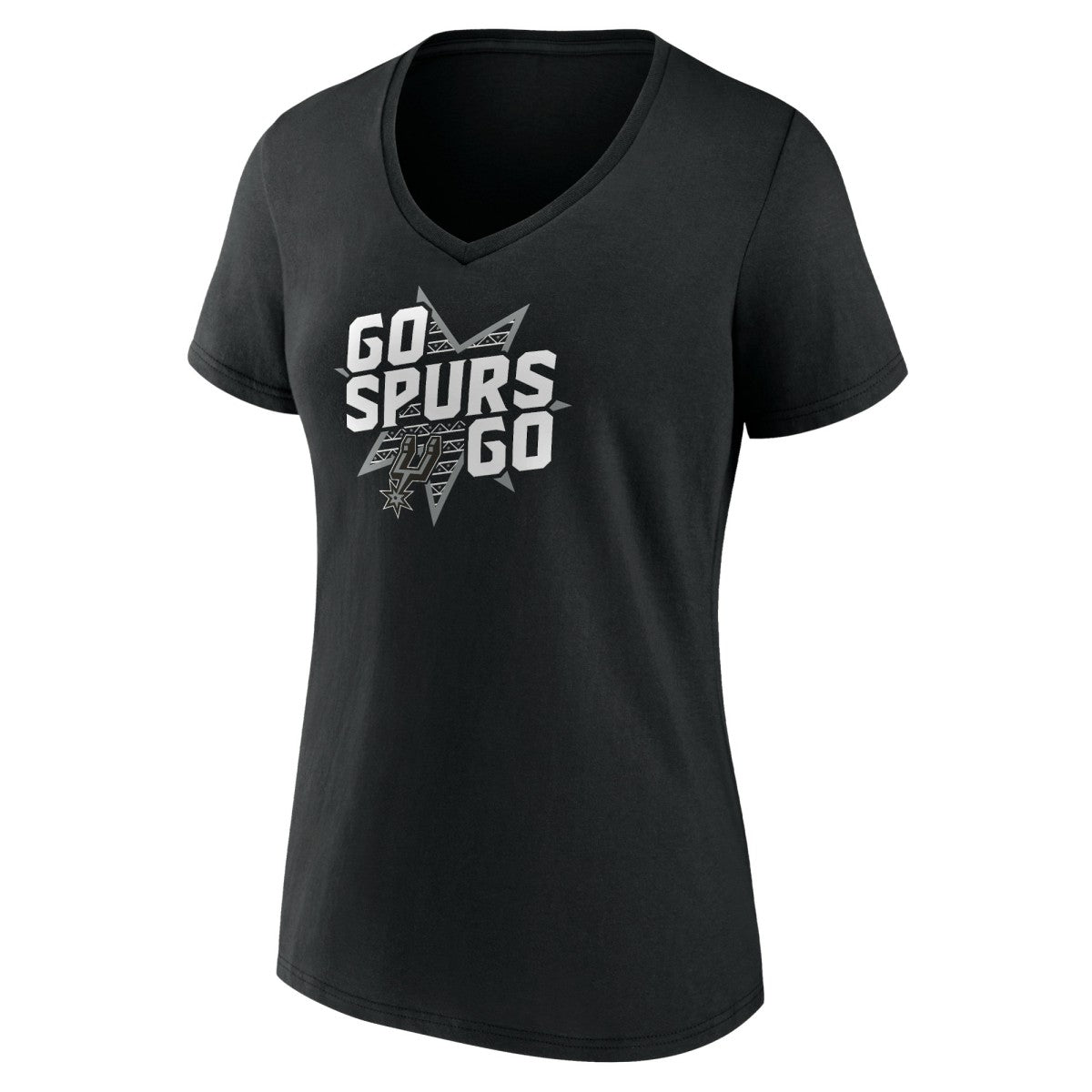 NBA - San Antonio Spurs Pick & Roll Coverage V-Neck T-Shirt - Black