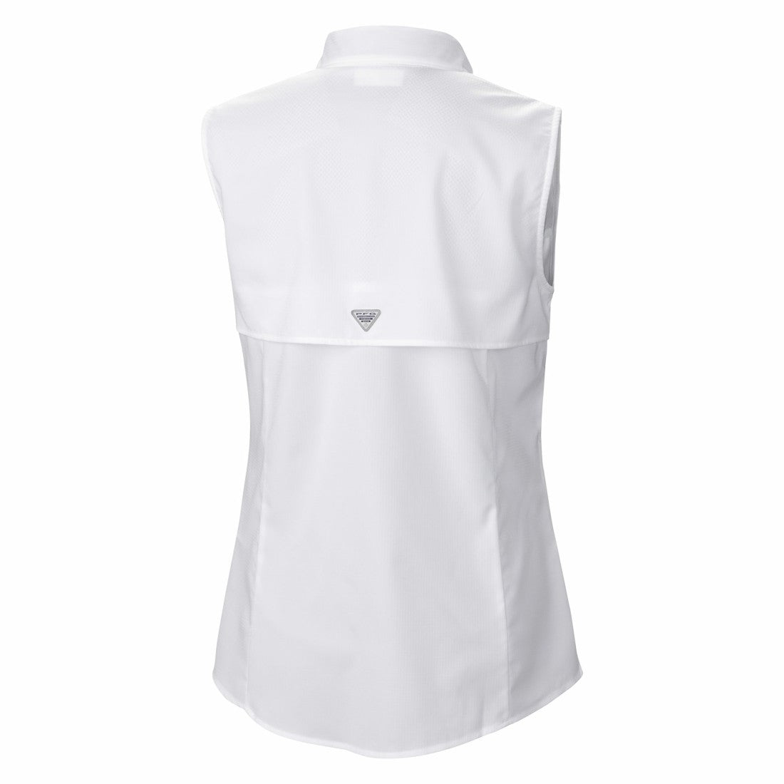 Houston Texans Women's PFG Tamiami Omni-Shade Sleeveless Button-Up Shirt White - Columbia
