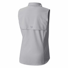 Houston Texans Women's PFG Tamiami Omni-Shade Sleeveless Button-Up Shirt Gray - Columbia