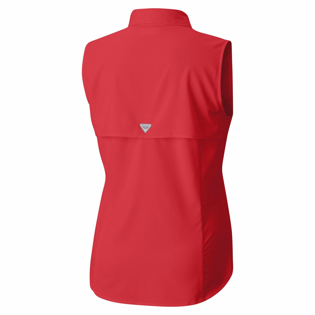 Tampa Bay Buccaneers Women's PFG Tamiami Omni-Shade Sleeveless Button-Up Shirt Red - Columbia