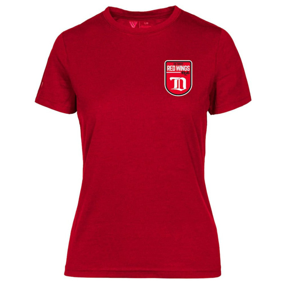 Detroit Red Wings - Levelwear Women's Retro Maddox T-Shirt Red