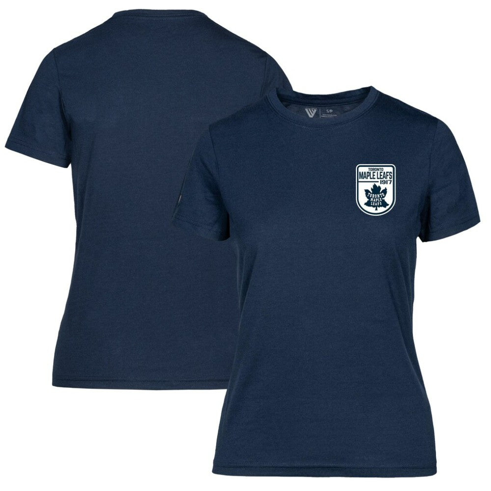 Toronto Maple Leafs - Levelwear Women's Retro Maddox T-Shirt Navy