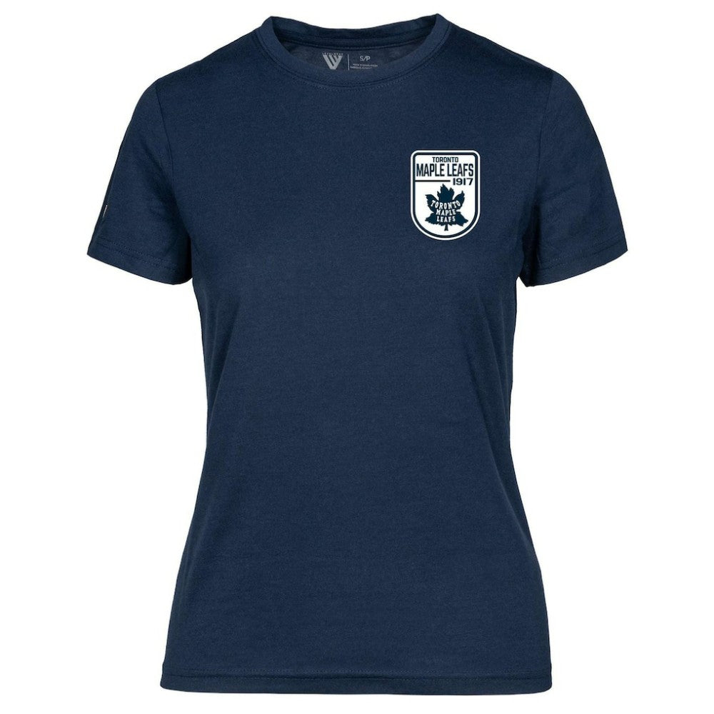 Toronto Maple Leafs - Levelwear Women's Retro Maddox T-Shirt Navy