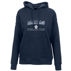 Toronto Maple Leafs - Levelwear Women's Retro Adorn Spellout Pullover Hoodie Navy