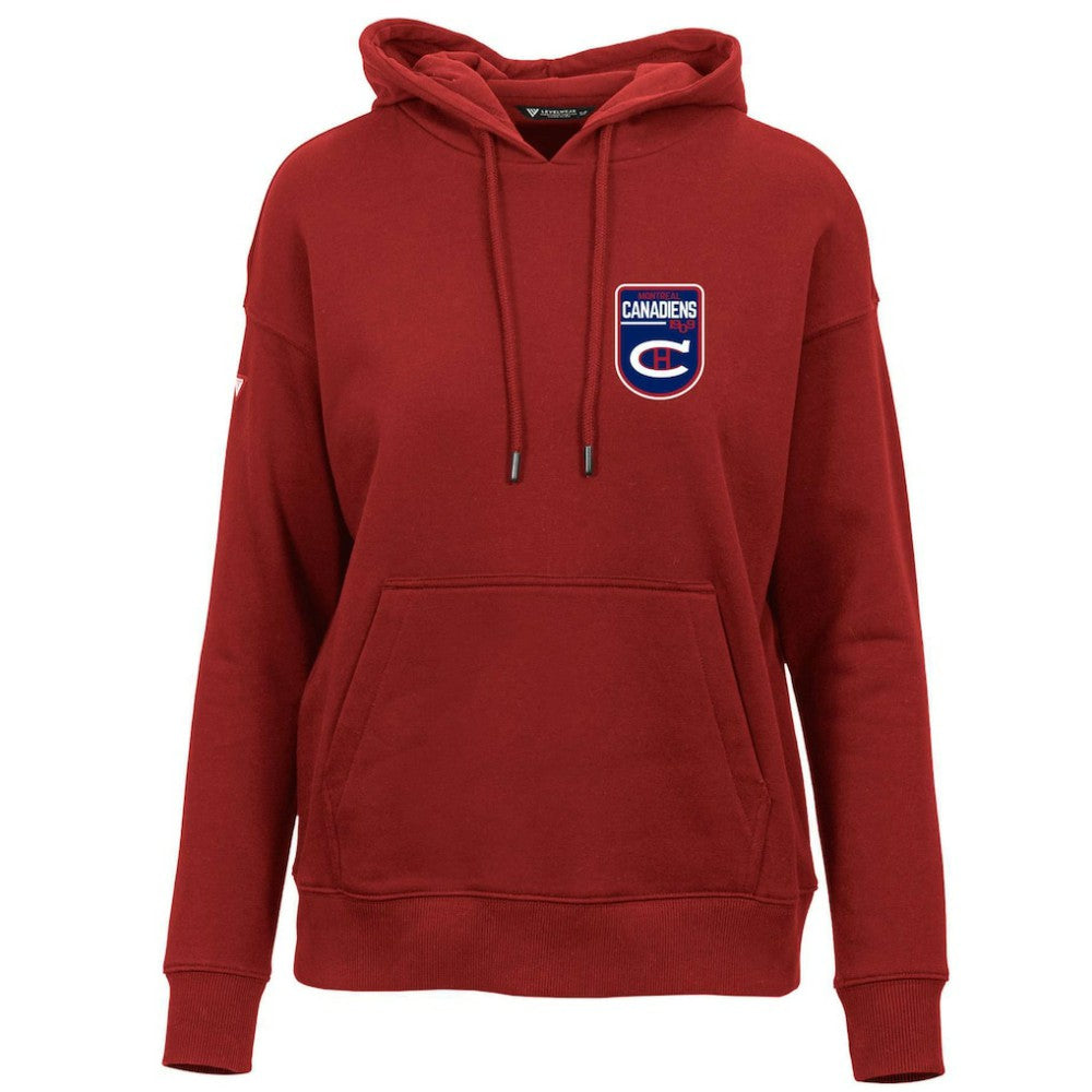 Montreal Canadiens - Levelwear Women's Retro Adorn Pullover Hoodie Red
