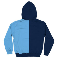 Manchester City Vive La Fete Youth Color Block Fleece Pullover Hoodie - Navy/Sky Blue