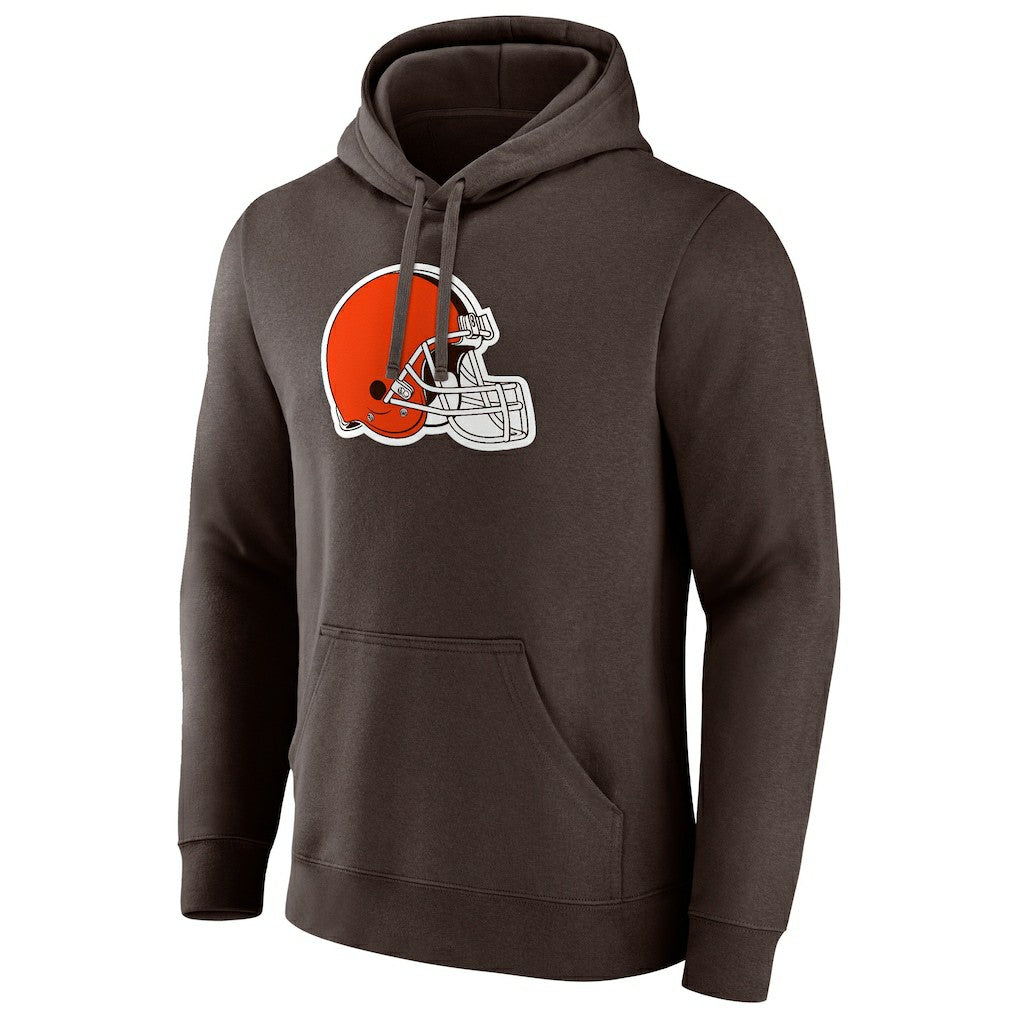 Cleveland Browns Primary Logo Pullover Hoodie Brown - Fanatics