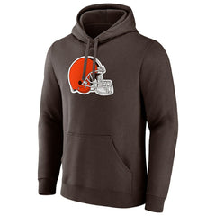 Cleveland Browns Primary Logo Pullover Hoodie Brown - Fanatics