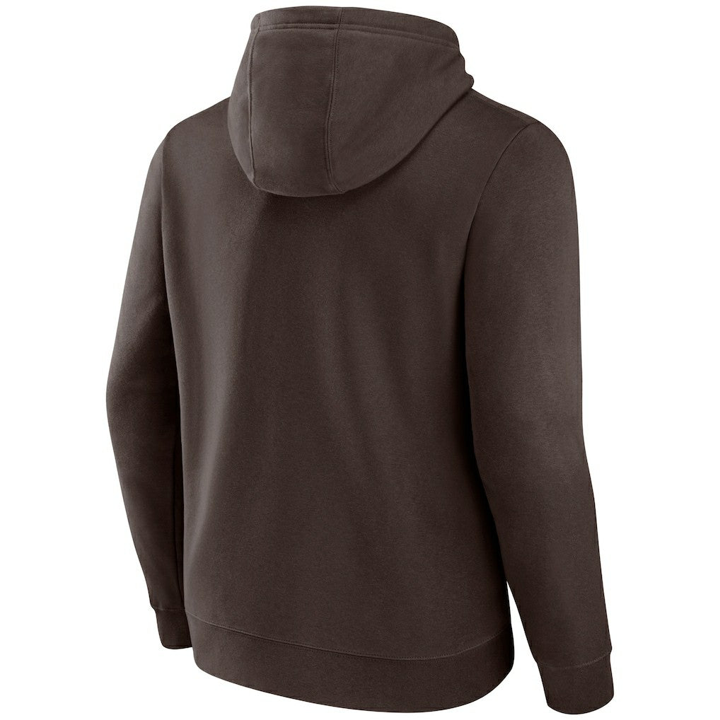 Cleveland Browns Primary Logo Pullover Hoodie Brown - Fanatics