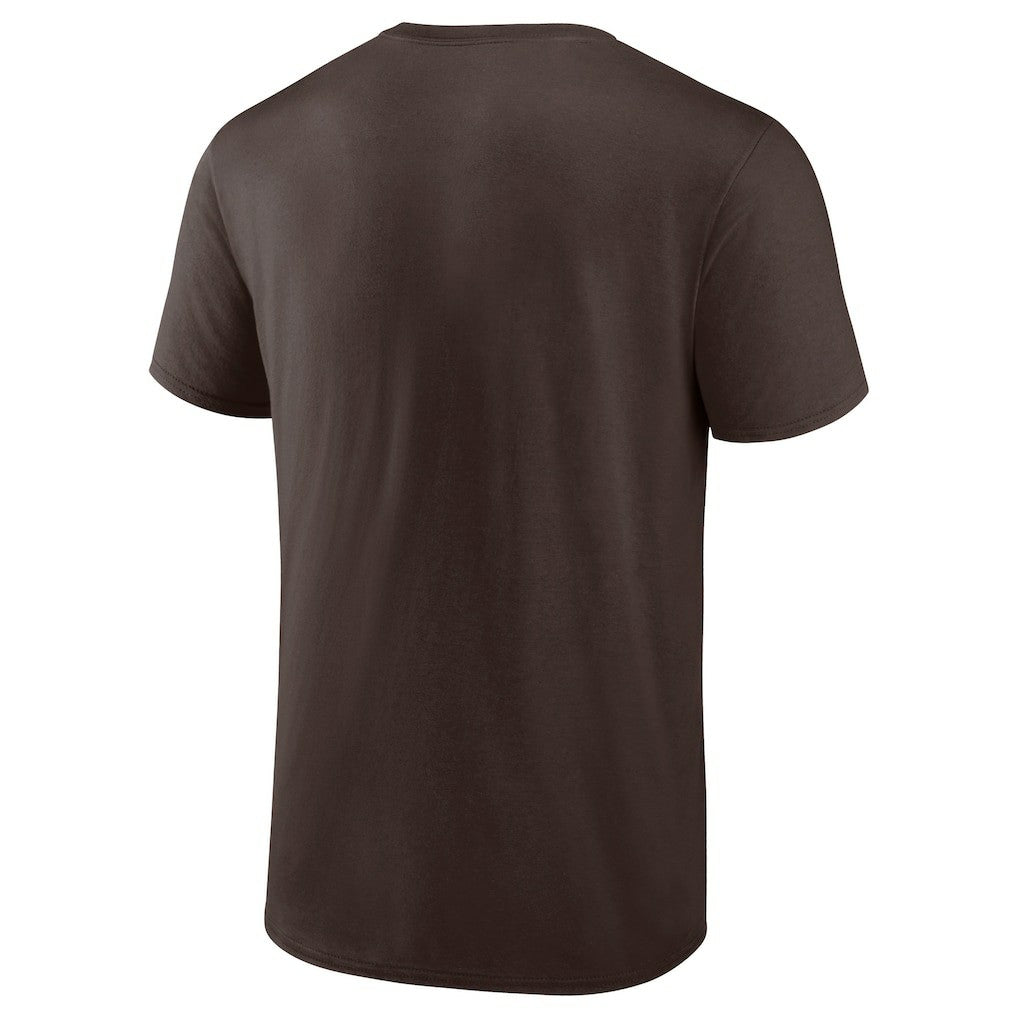 Cleveland Browns Adult Primary Logo T-Shirt Brown - Fanatics
