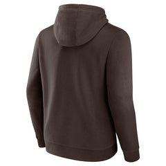 Cleveland Browns Team Lockup Pullover Hoodie Brown - Fanatics