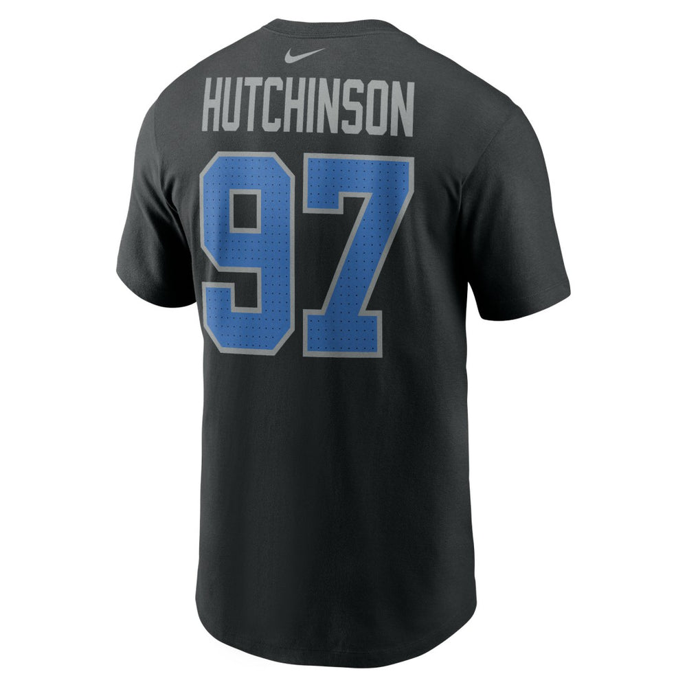 Aidan Hutchinson Detroit Lions Player Name & Number T-Shirt Black - Nike