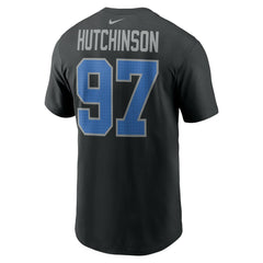 Aidan Hutchinson Detroit Lions Player Name & Number T-Shirt Black - Nike