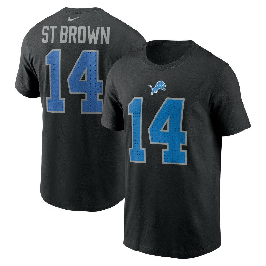 Amon-Ra St. Brown Detroit Lions Player Name & Number T-Shirt Black - Nike