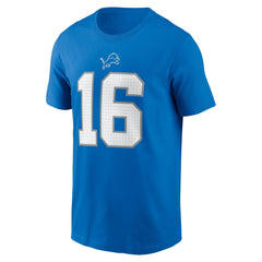 Jared Goff Detroit Lions Name & Number T-Shirt Blue - Nike