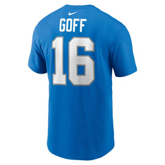 Jared Goff Detroit Lions Name & Number T-Shirt Blue - Nike