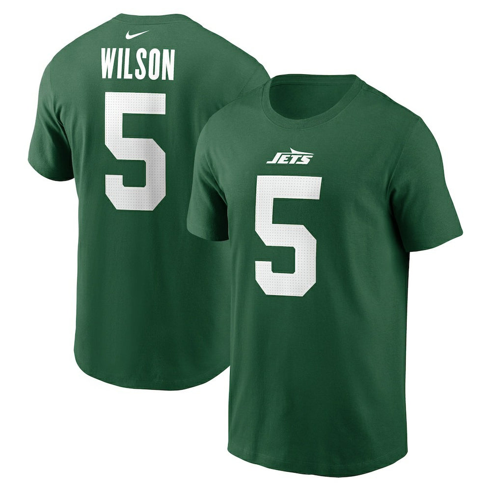Garrett Wilson New York Jets Name & Number T-Shirt Green - Nike