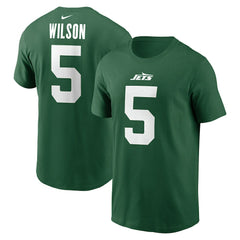 Garrett Wilson New York Jets Name & Number T-Shirt Green - Nike
