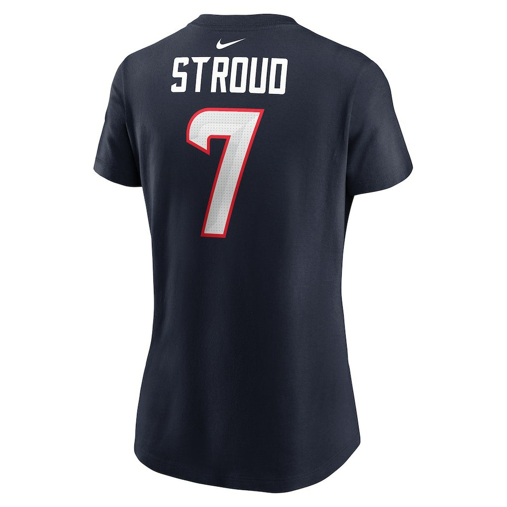 C.J. Stroud Houston Texans Women's Player Name & Number T-Shirt Navy - Nike