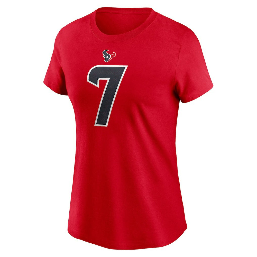 C.J. Stroud Houston Texans Women's Player Name & Number T-Shirt Red - Nike