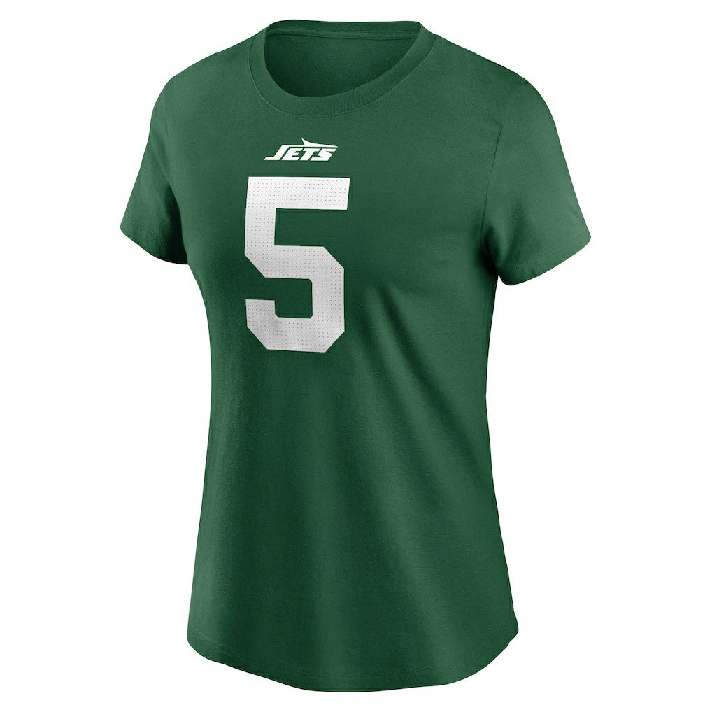 Garrett Wilson New York Jets Women's Player Name & Number T-Shirt Green - Nike
