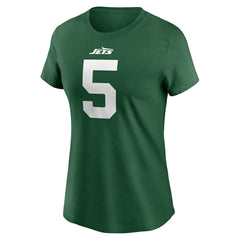 Garrett Wilson New York Jets Women's Player Name & Number T-Shirt Green - Nike