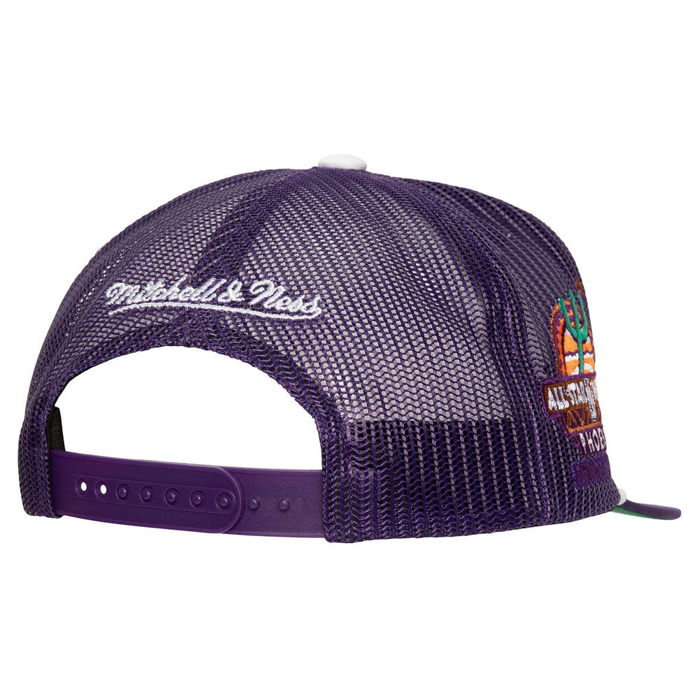 Mitchell & Ness - Phoenix Suns Roper Meshback Trucker Snapback Hat - Purple