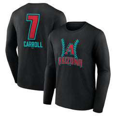 Corbin Carroll Arizona Diamondbacks Name & Number Fastball Long Sleeve T-Shirt Clearance