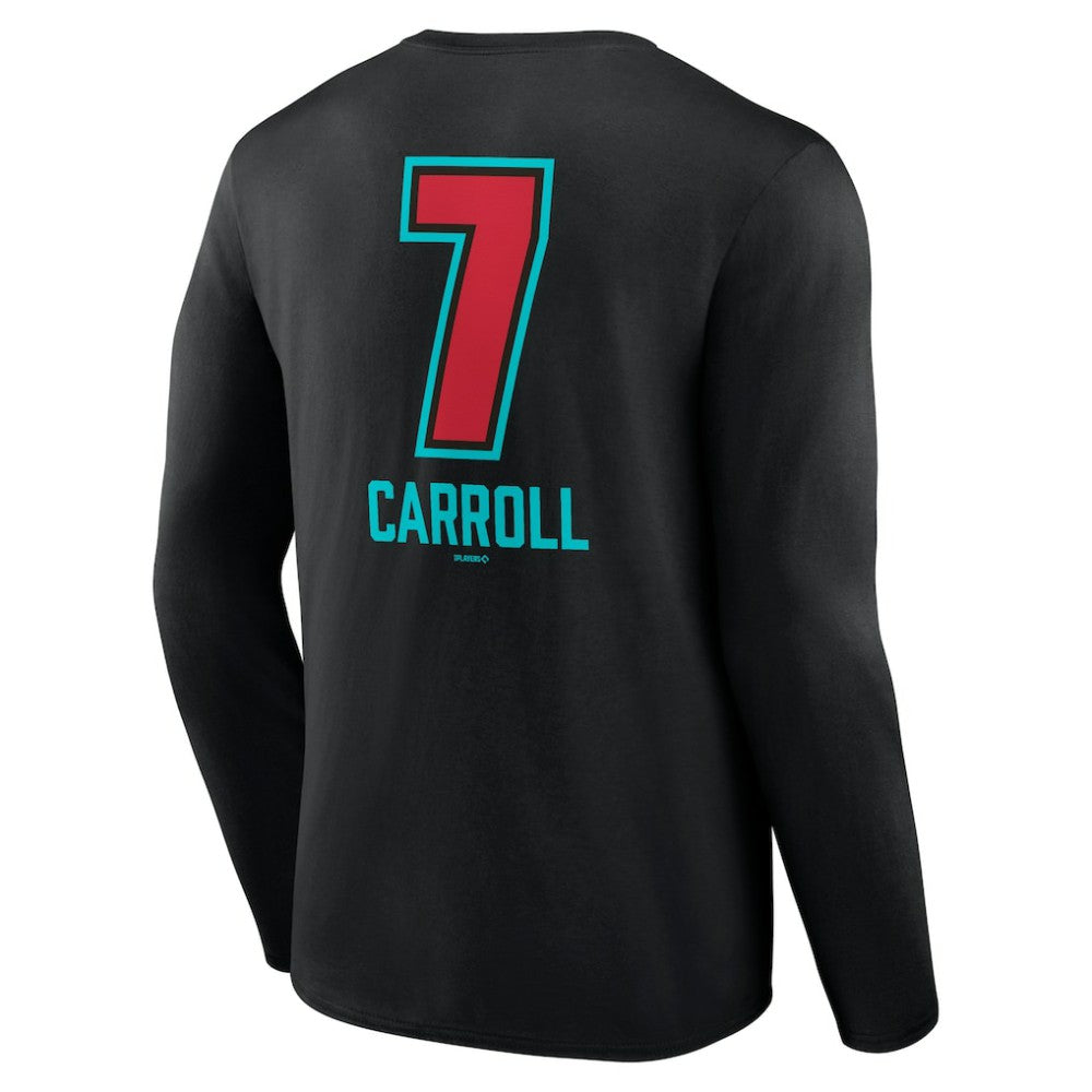 Corbin Carroll Arizona Diamondbacks Name & Number Fastball Long Sleeve T-Shirt Clearance