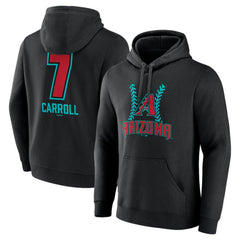 Corbin Carroll Arizona Diamondbacks Name & Number Fastball Pullover Hoodie for sale