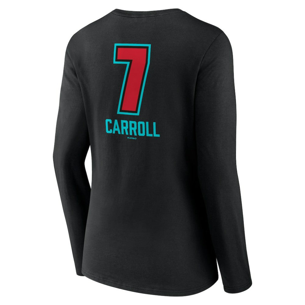 Corbin Carroll Arizona Diamondbacks Women's Name & Number Fastball V-Neck Long Sleeve T-Shirt Online