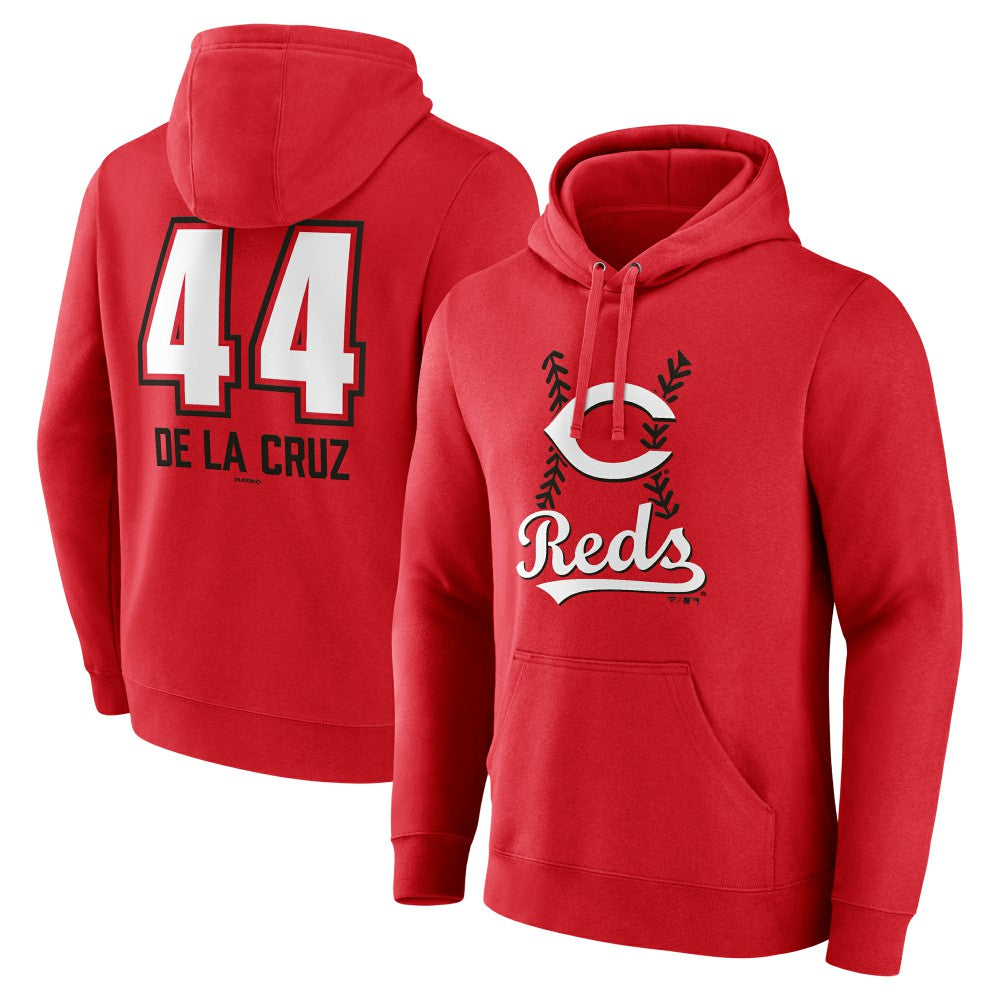 Elly De La Cruz Cincinnati Reds Name & Number Fastball Pullover Hoodie for sale