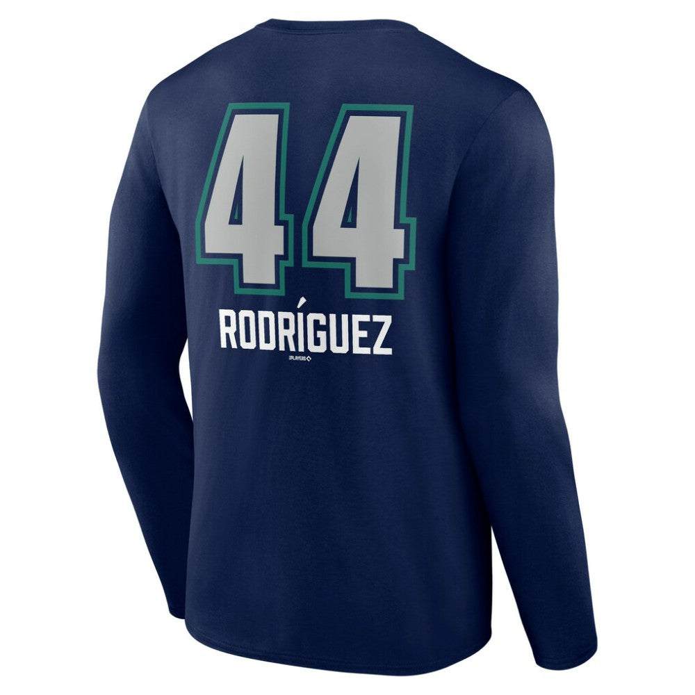 Julio Rodríguez Seattle Mariners Name & Number Fastball Long Sleeve T-Shirt Lifestyle