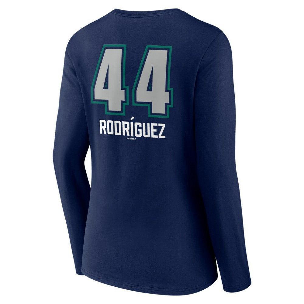 Julio Rodríguez Seattle Mariners Women's Name & Number Fastball V-Neck Long Sleeve T-Shirt discount