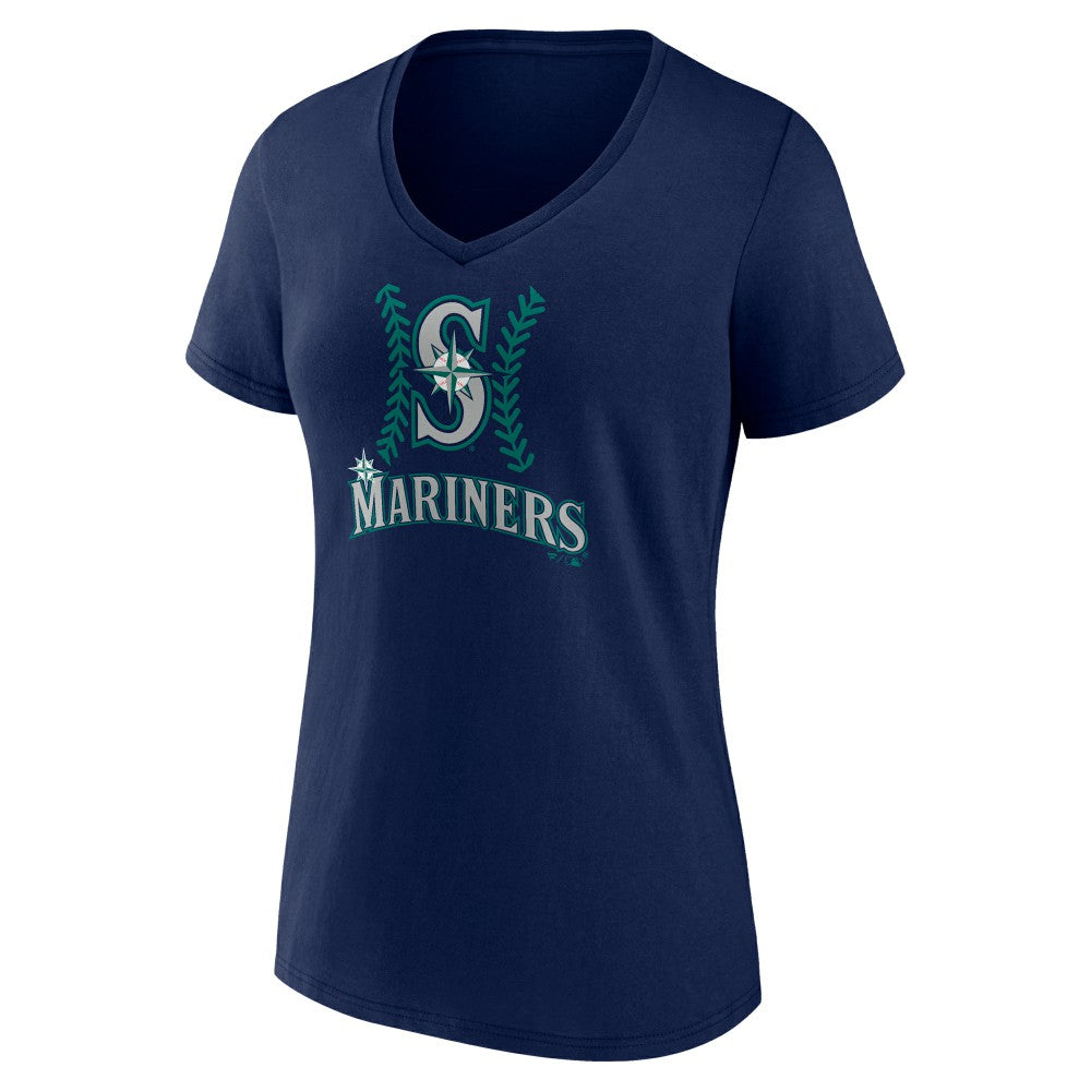 Julio Rodríguez Seattle Mariners Women's Name & Number Fastball V-Neck T-Shirt Sale