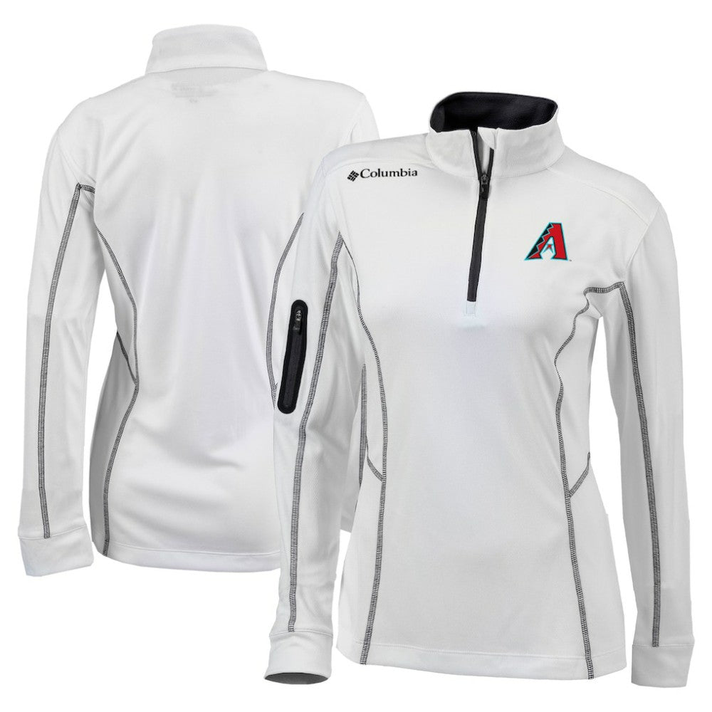 Arizona Diamondbacks Columbia Women's Omni-Wick Shotgun Quarter-Zip Pullover Top Sale