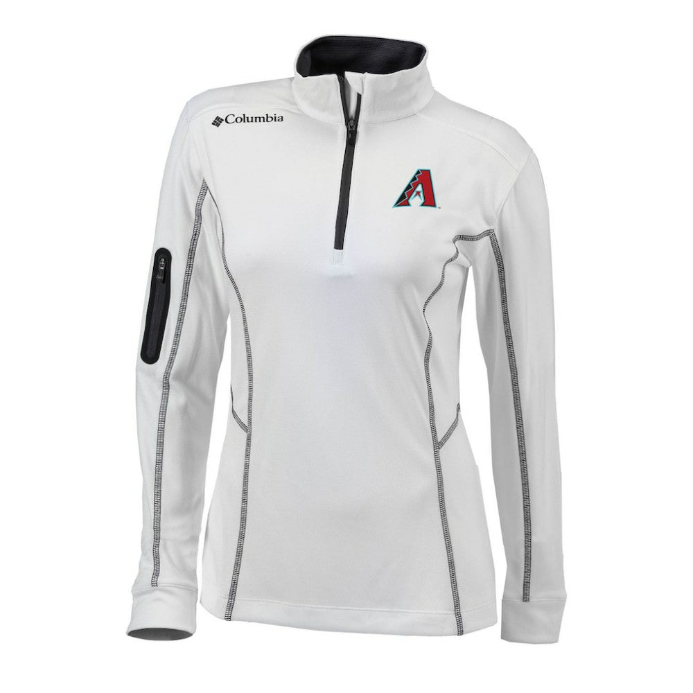 Arizona Diamondbacks Columbia Women's Omni-Wick Shotgun Quarter-Zip Pullover Top Sale