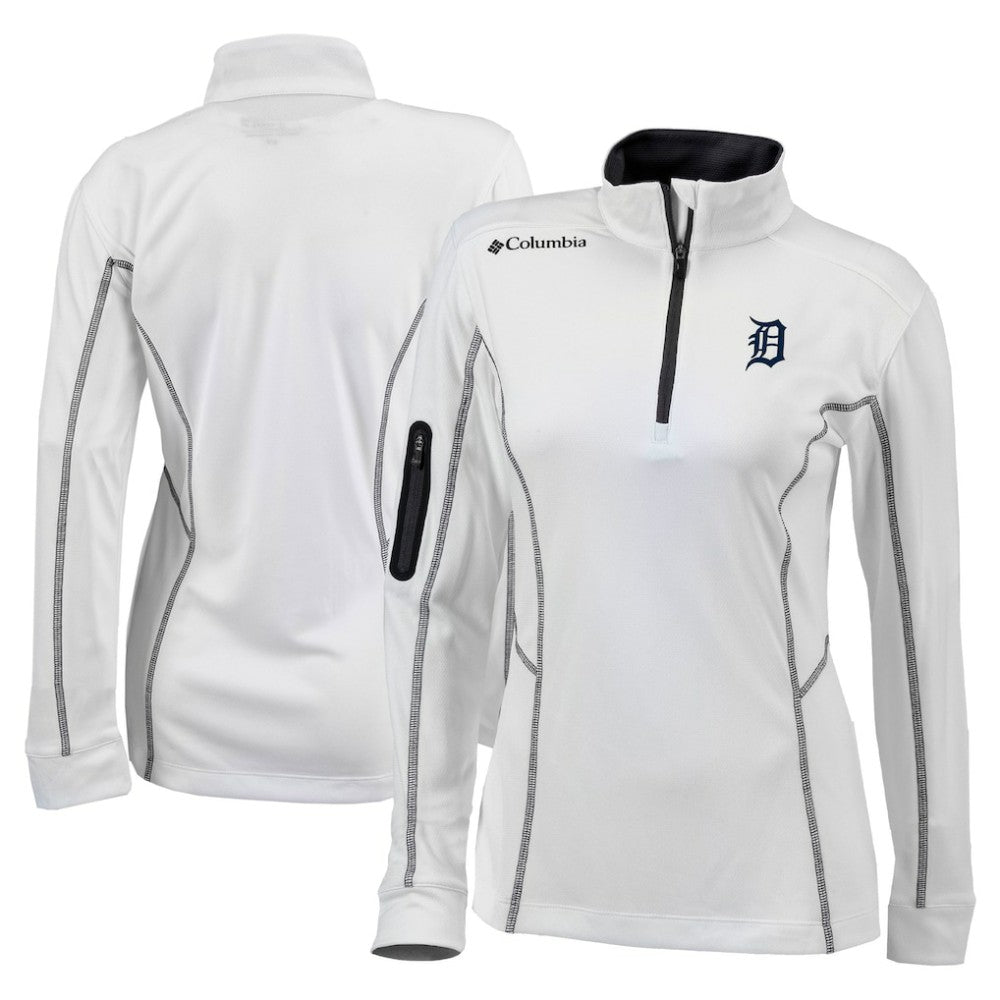 Detroit Tigers Columbia Women's Omni-Wick Shotgun Quarter-Zip Pullover Top Near Me