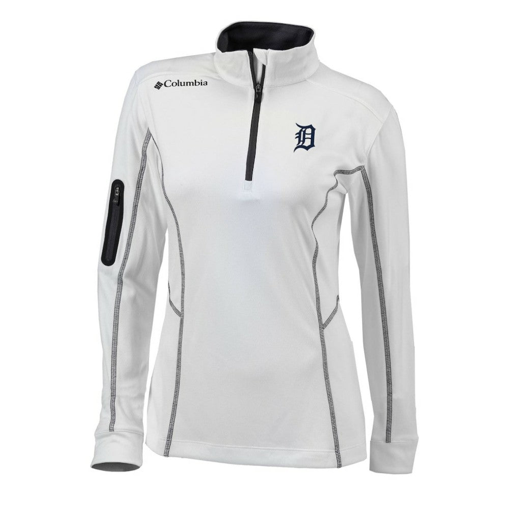 Detroit Tigers Columbia Women's Omni-Wick Shotgun Quarter-Zip Pullover Top Near Me
