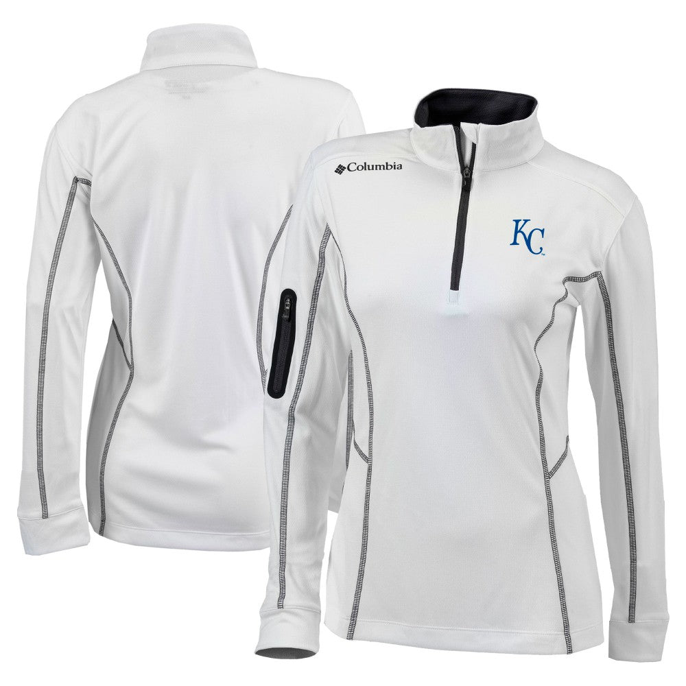 Kansas City Royals Columbia Women's Omni-Wick Shotgun Quarter-Zip Pullover Top On Sale
