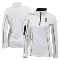 Colorado Rockies Columbia Women's Omni-Wick Shotgun Quarter-Zip Pullover Top Clearance