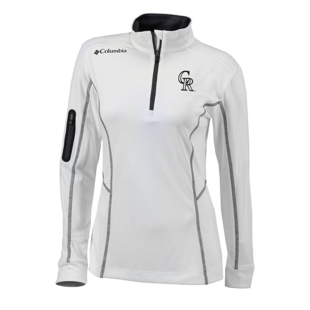 Colorado Rockies Columbia Women's Omni-Wick Shotgun Quarter-Zip Pullover Top Clearance