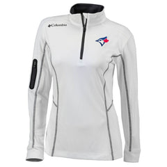 Toronto Blue Jays Columbia Women's Omni-Wick Shotgun Quarter-Zip Pullover Top Online