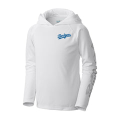 Los Angeles Dodgers Columbia Youth Terminal Tackle Long Sleeve Hoodie T-Shirt for sale